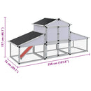 vidaXL alumínium tyúkól kifutóval és tojóládával
