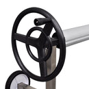 vidaXL medence takarófólia tekercselő rozsdamentes acél tartóbakkal