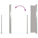 vidaXL veranda behúzható válaszfal 160 x 300 cm szürke