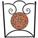 vidaXL 2 db terrakotta színű összecsukható kerámia kerti szék