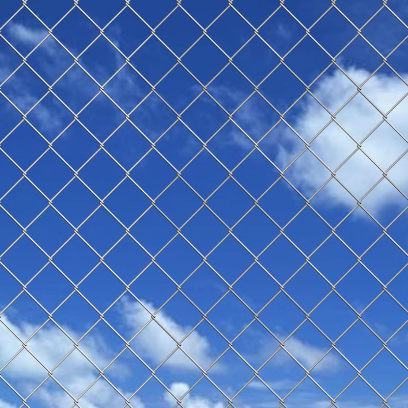 vidaXL ezüst horganyzott acél drótkerítés póznákkal 15 x 1,25 m