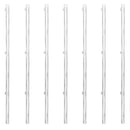 vidaXL ezüst horganyzott acél drótkerítés póznákkal 15 x 1,25 m