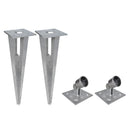 vidaXL horganyzott acél drótkerítés horgony tüskékkel 15 x 0,8 m