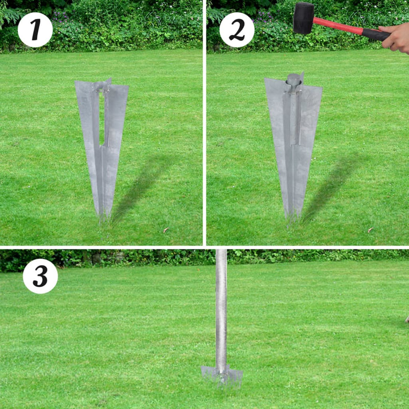 vidaXL horganyzott acél drótkerítés horgony tüskékkel 15 x 1,5 m