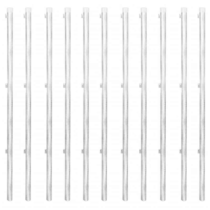 vidaXL horganyzott acél drótkerítés horgony tüskékkel 25 x 0,8 m