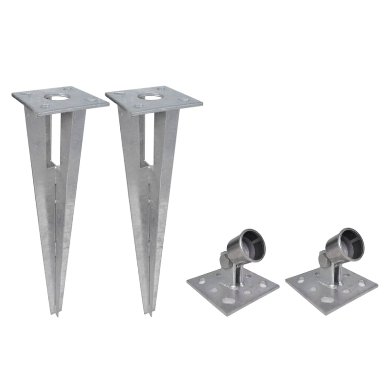 vidaXL horganyzott acél drótkerítés horgony tüskékkel 25 x 0,8 m