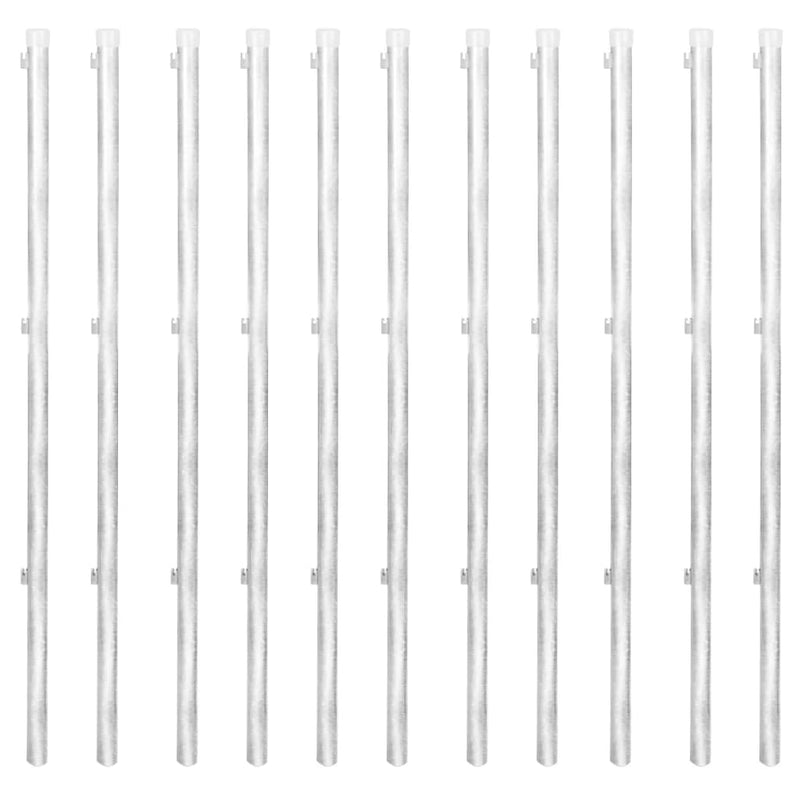 vidaXL horganyzott acél drótkerítés horgony tüskékkel 25 x 1,25 m