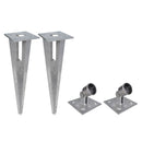 vidaXL horganyzott acél drótkerítés horgony tüskékkel 25 x 1,25 m