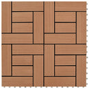 Barna színű 11 db 30 x 30 cm-es padló csempe WPC 1 m²