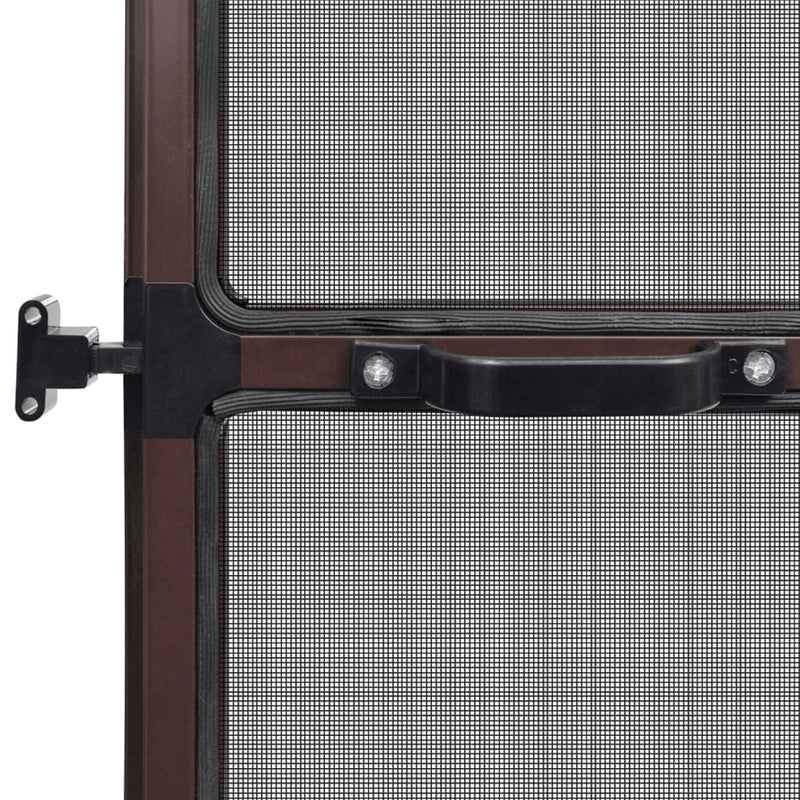 vidaXL barna zsanéros ajtó szúnyogháló 100 x 215 cm