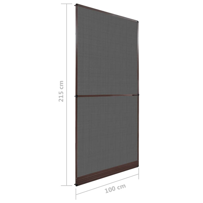vidaXL barna zsanéros ajtó szúnyogháló 100 x 215 cm