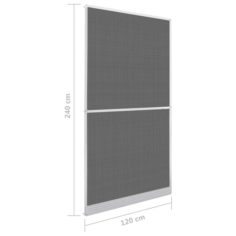 vidaXL fehér zsanéros ajtó szúnyogháló 120 x 240 cm