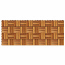 vidaXL Faszegély járólap 10 pcs Barna 30 x 30 cm Akácfa