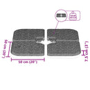 Hordozható homokkal/vízzel tölthető napernyőtalp 60 L