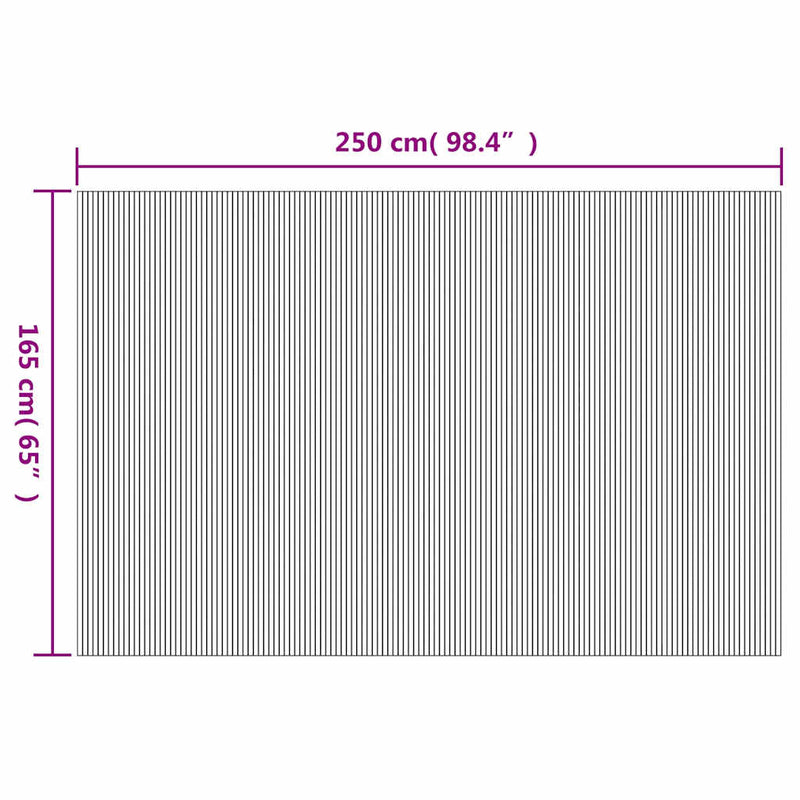 vidaXL természetes bambusz paraván 250 x 165 cm