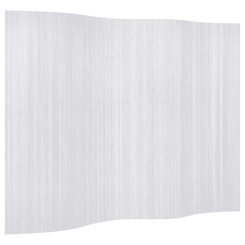 vidaXL fehér bambusz paraván 250 x 165 cm