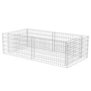 vidaXL horganyzott acél gabion virágtartó 180 x 90 x 50 cm