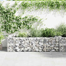 vidaXL horganyzott acél gabion virágtartó 180 x 90 x 50 cm