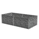 vidaXL horganyzott acél gabion virágtartó 180 x 90 x 50 cm