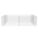 vidaXL horganyzott acél gabion virágtartó 180 x 90 x 50 cm