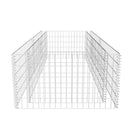 vidaXL horganyzott acél gabion virágtartó 180 x 90 x 50 cm