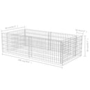 vidaXL horganyzott acél gabion virágtartó 180 x 90 x 50 cm