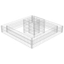 vidaXL horganyzott acél gabion virágtartó 120 x 120 x 20 cm