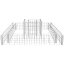 vidaXL horganyzott acél gabion virágtartó 120 x 120 x 20 cm