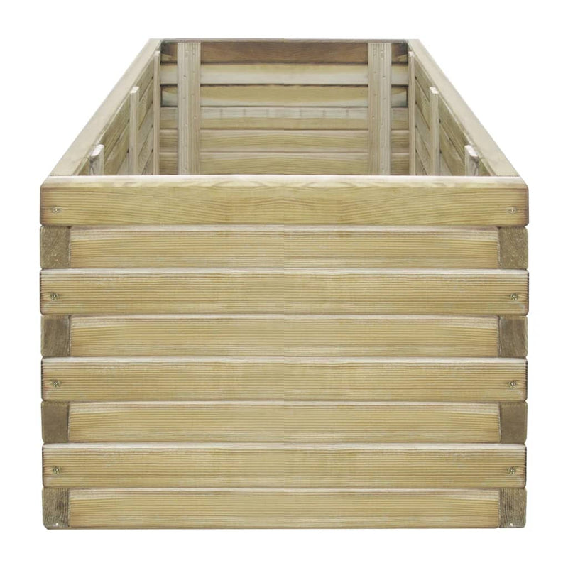 vidaXL téglalap alakú fa magaságyás 100 x 50 x 40 cm