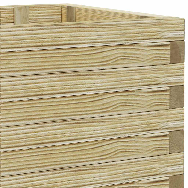 vidaXL téglalap alakú fa magaságyás 100 x 50 x 40 cm