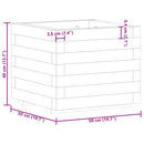 vidaXL négyszögletes fa magaságyás 50 x 50 x 40 cm