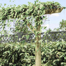 vidaXL fa kerti pergola 205 x 40 x 203 cm