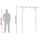 vidaXL fa kerti pergola 205 x 40 x 203 cm