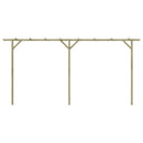 vidaXL fa kerti pergola 410 x 40 x 203 cm