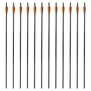 12 db standard csigás íj üvegszálas nyílvesszők 30" 0,8