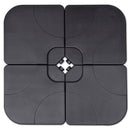 vidaXL Zöld alumínium napernyő hordozható bázissal