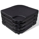 vidaXL Zöld alumínium napernyő hordozható bázissal