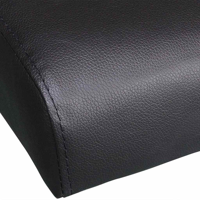 vidaXL fekete műbőr állítható kanapéágy két párnával