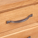 vidaXL háromfiókos tömör tölgyfa éjjeliszekrény 40 x 30 x 54 cm