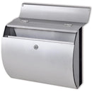 Rozsdamentes acél postaláda állványon