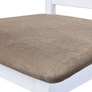 vidaXL 2 db fehér szövet bárszék