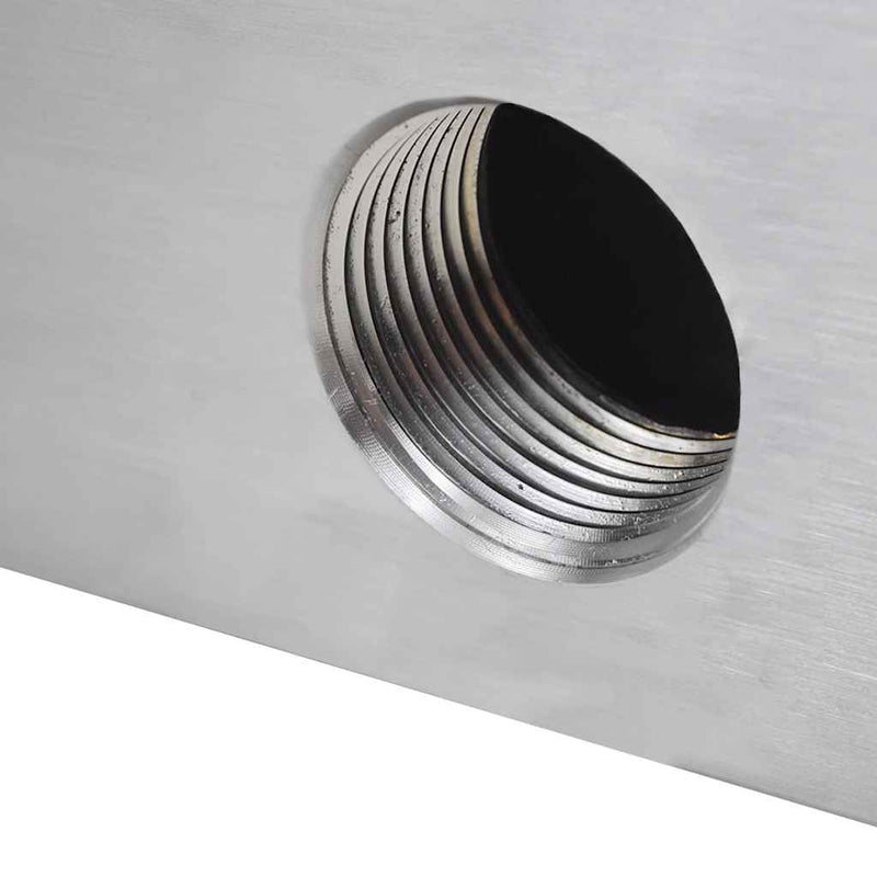 Négyszögletes rozsdamentes acél medence szökőkút 30 cm