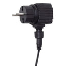 Négyszögletes rozsdamentes acél medence szökőkút LED fényekkel 30 cm