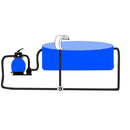 Kerti rozsdamentes acél vízesés medence-szökőkút 45 x 30 x 60 cm