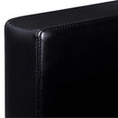 vidaXL fekete 3 személyes műbőr sarokkanapé