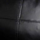 vidaXL fekete 3 személyes műbőr sarokkanapé