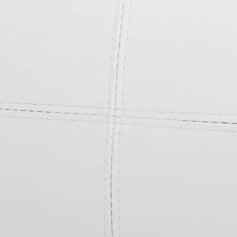 vidaXL 3 személyes fehér műbőr elemes kanapé