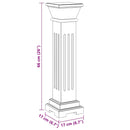 Klasszikus négyszögletes MDF virágtartó oszlop