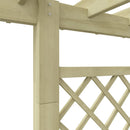 vidaXL fa virágtartó pergola 162 x 56 x 204 cm