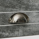 vidaXL 2 db szürke és fehér 2 fiókos éjjeliszekrény